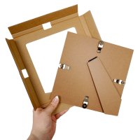 Rahmenloser Bilderrahmen 13x18 cm – Glas – Fotorahmen mit Clip-Design, Aufsteller und Wandaufhängung